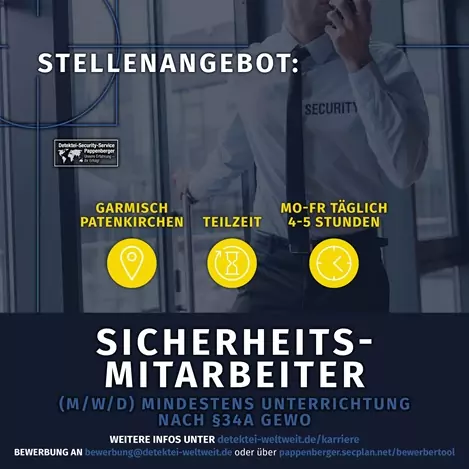 Sicherheitsmitarbeiter Garmisch