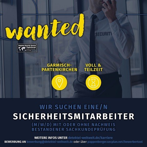 Sicherheitsmitarbeiter (m/w/d) mit oder ohne Nachweis bestandener Sachkundeprüfung in Vollzeit oder Teilzeit